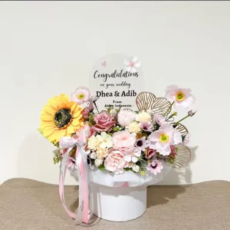 Bloom Box Akrilik Ucapan Wedding Nagekeo